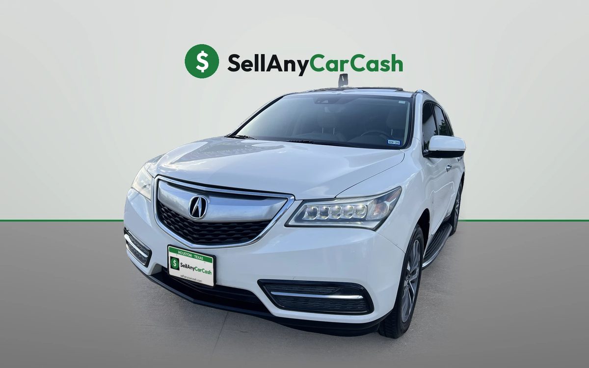 White Acura MDX we bought for cash in Houston, TX — Sell Any Car Cash