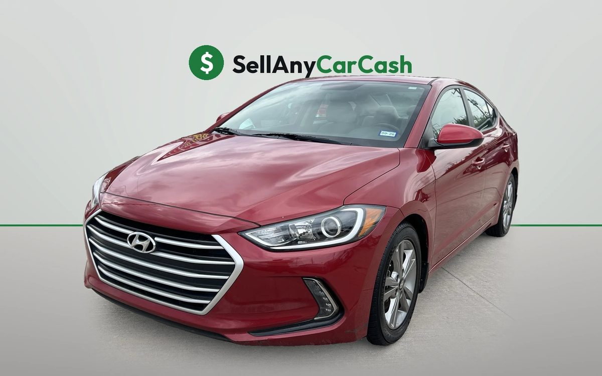 Red Hyundai Elantra we bought for cash in Houston, TX — Sell Any Car Cash