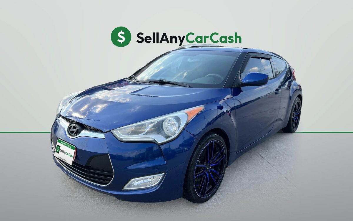 Blue Hyundai Veloster we bought for cash in Houston, TX — Sell Any Car Cash