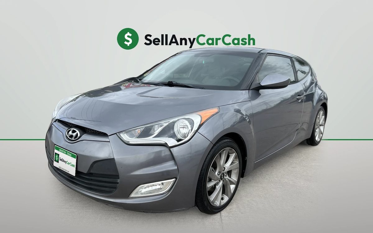 Gray Hyundai Veloster we bought for cash in Houston, TX — Sell Any Car Cash