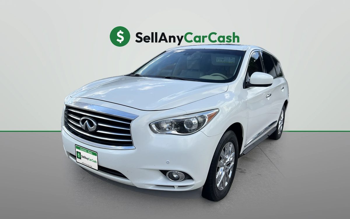 White Infiniti JX35 we bought for cash in Houston, TX — Sell Any Car Cash